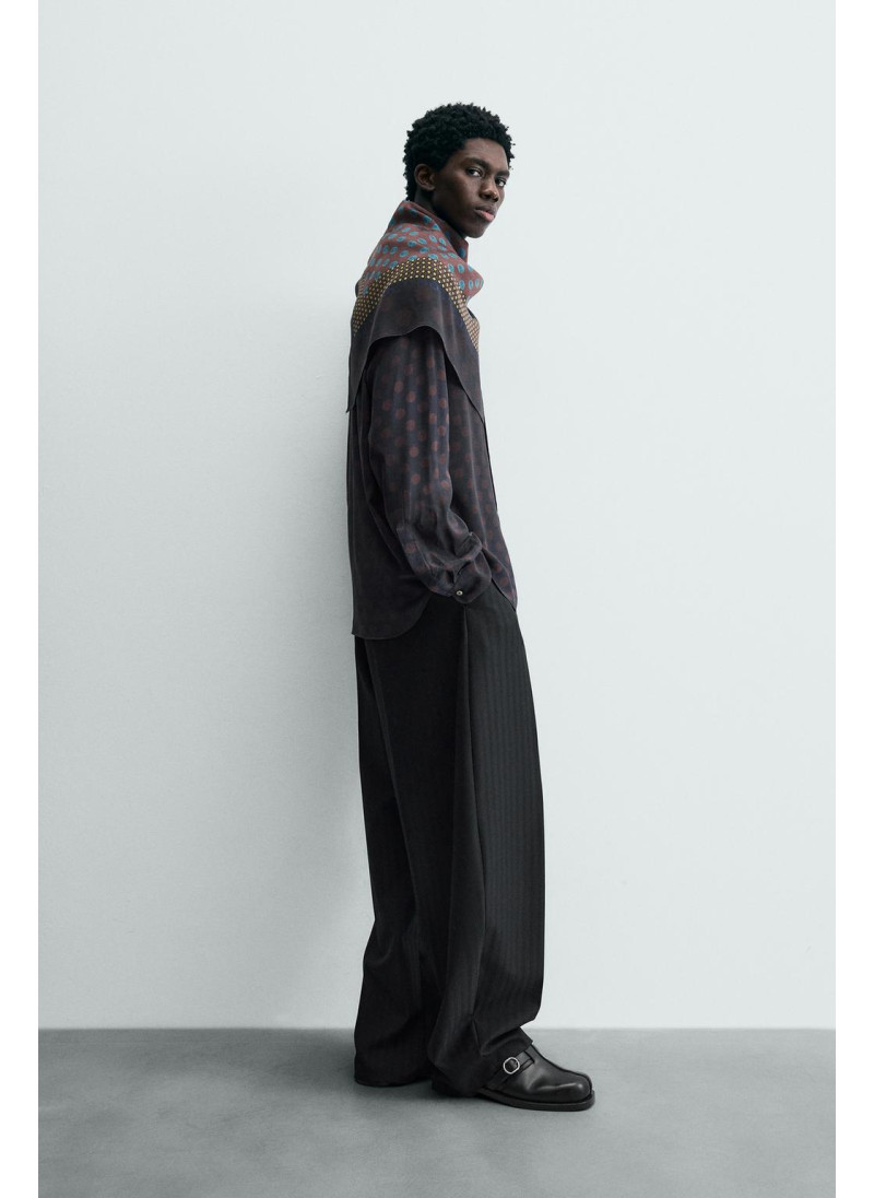 Рубашка с шарфом и полосками limited edition Рубашка с шарфом и полосками limited edition