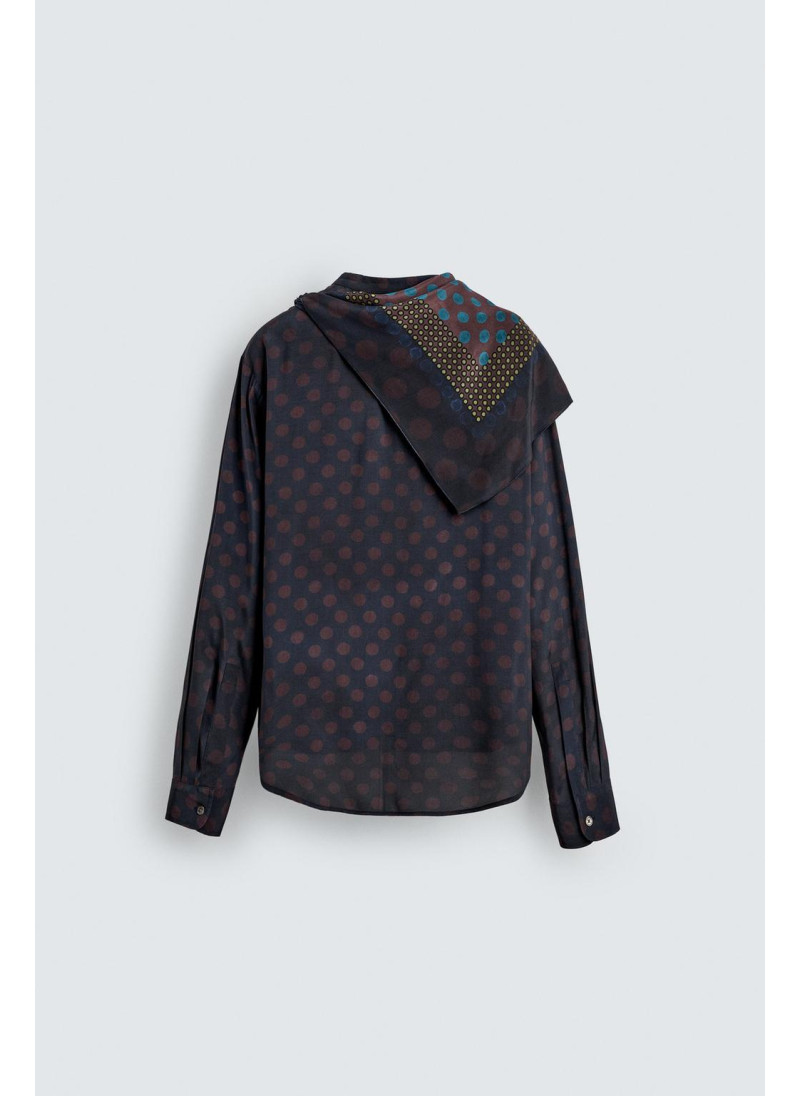 Рубашка с шарфом и полосками limited edition Рубашка с шарфом и полосками limited edition