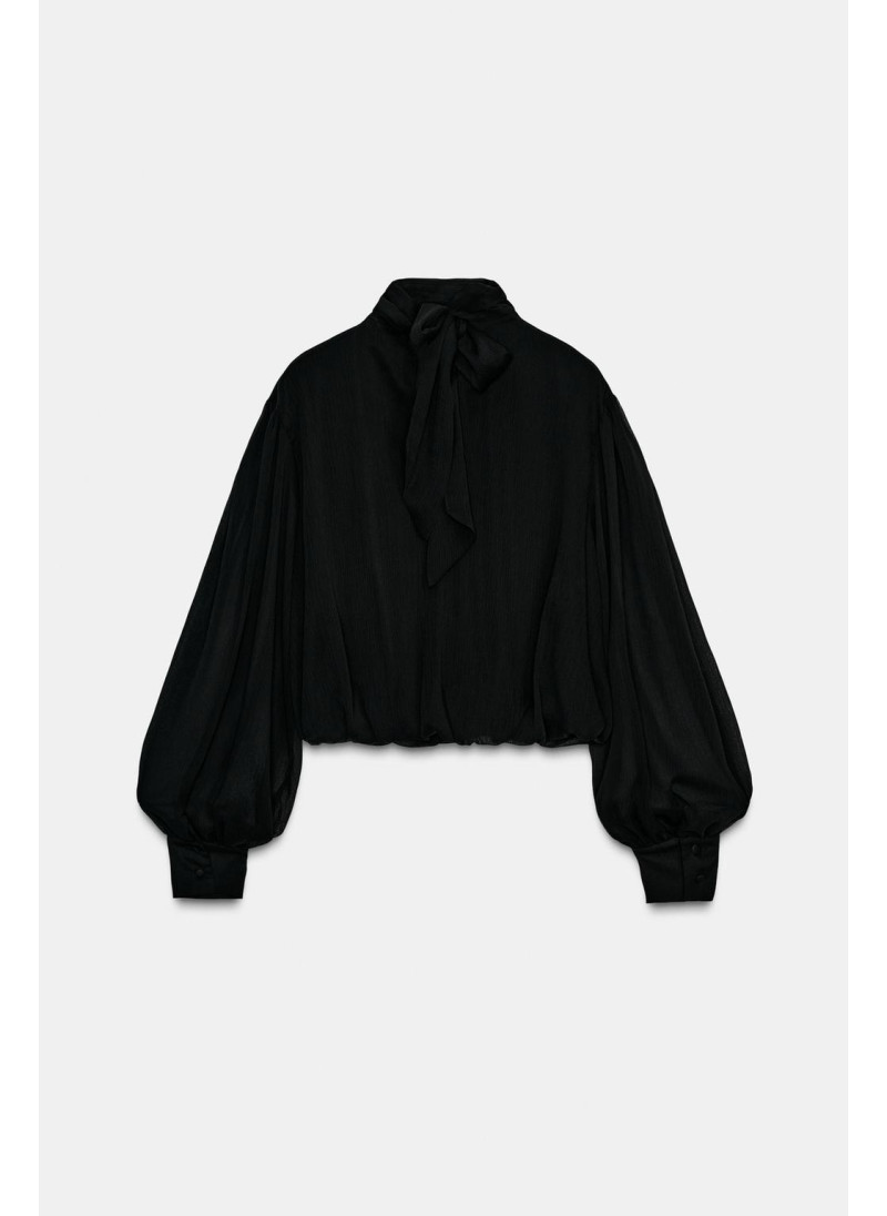 Блузка с запахом и воздушными рукавами с запахом Блузка с запахом и воздушными рукавами с запахом