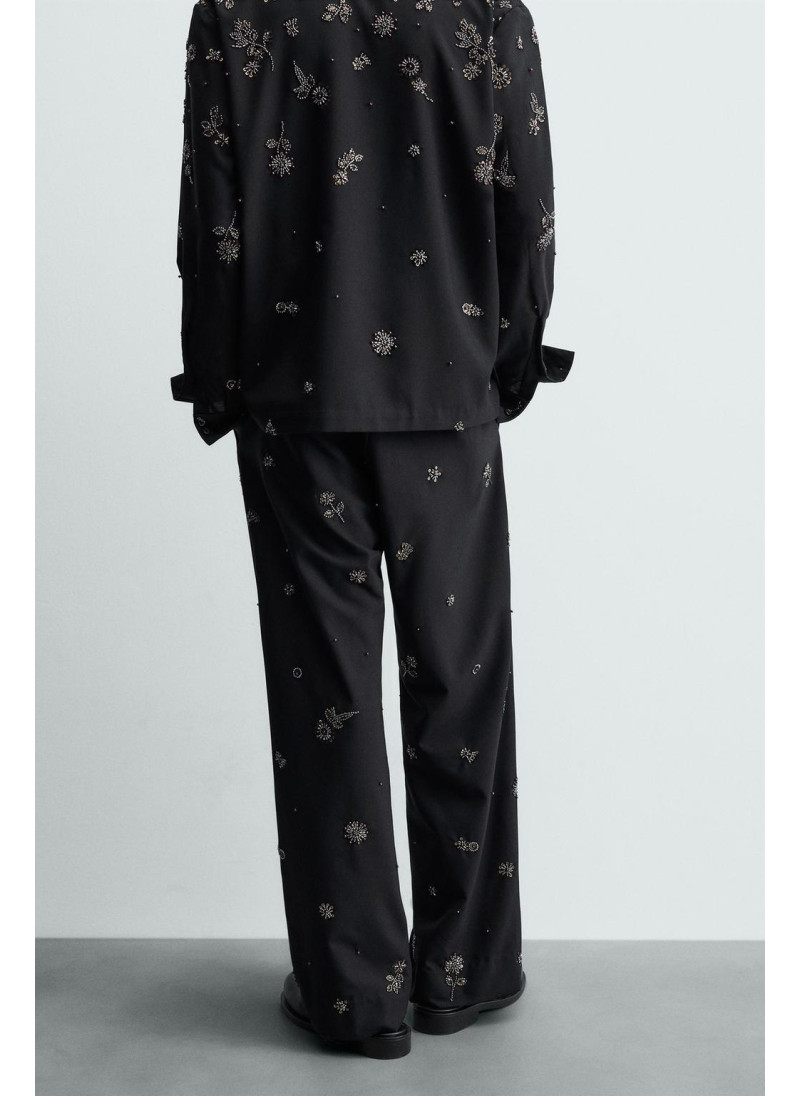 Брюки limited edition relaxed fit с пайетками Брюки limited edition relaxed fit с пайетками