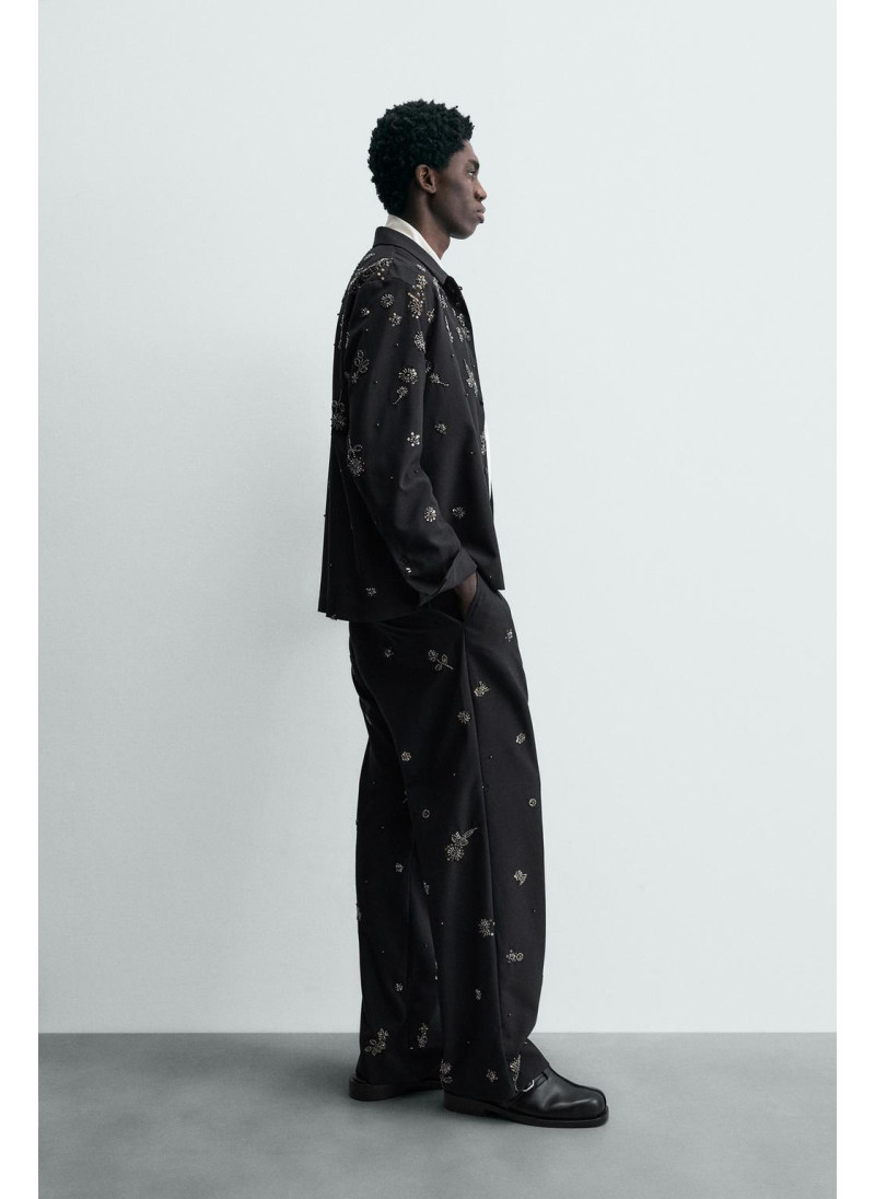 Брюки limited edition relaxed fit с пайетками Брюки limited edition relaxed fit с пайетками