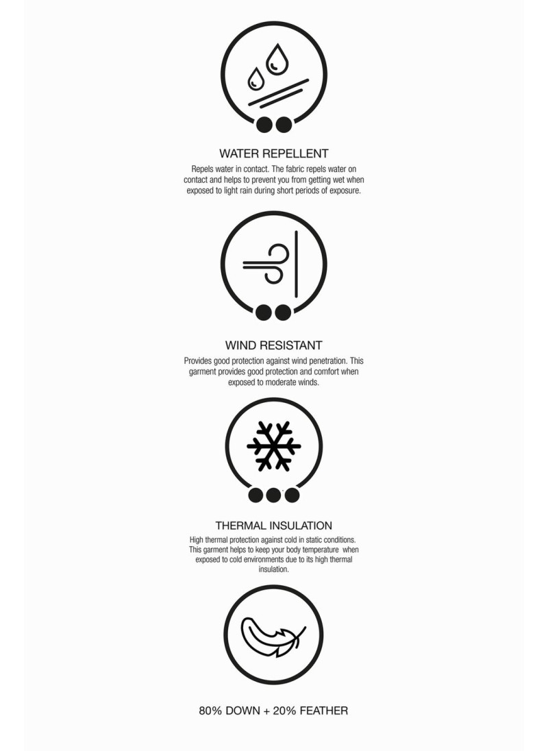 Пуховик с геометрическим принтом и набивкой из пера и пуха. защита от ветра и влаги, система recco® для лыжной коллекции Пуховик с геометрическим принтом и набивкой из пера и пуха. защита от ветра и влаги, система recco® для лыжной коллекции