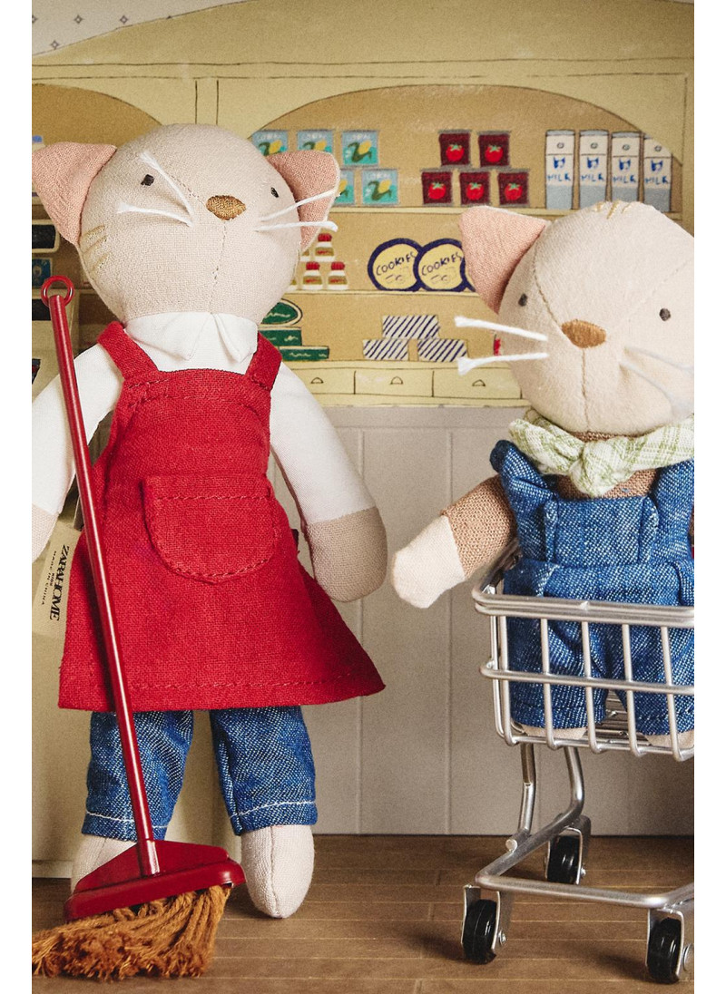 Набор мягких игрушек кошачьей семьи для детей (набор из 3 шт.) Набор мягких игрушек кошачьей семьи для детей (набор из 3 шт.)