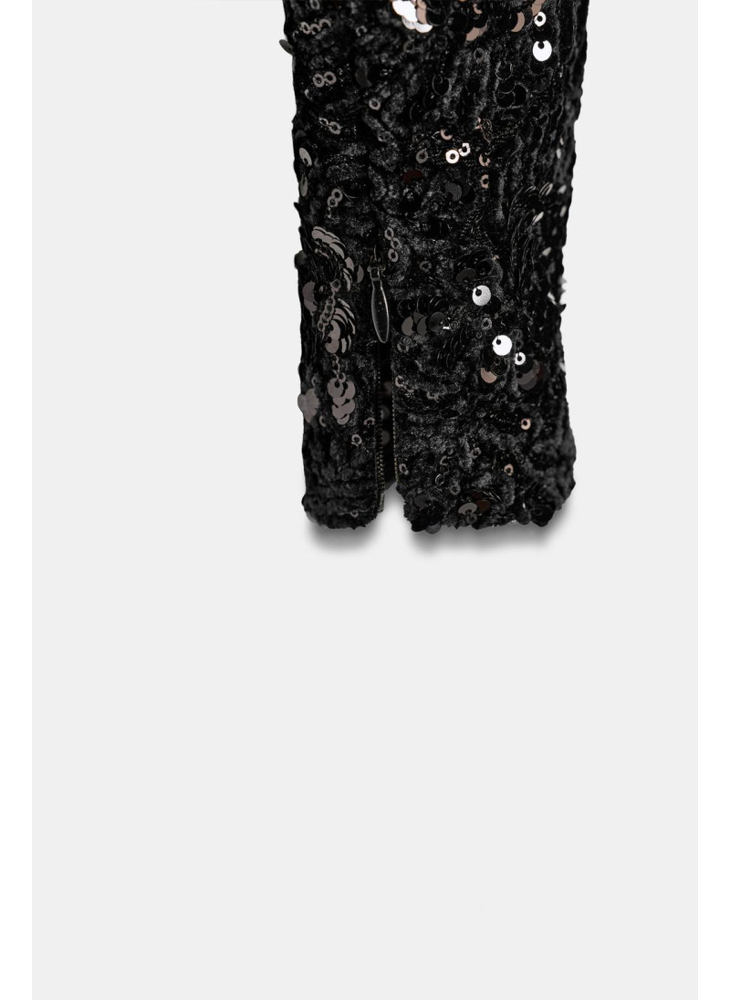 Пайетировый жакет с объемными рукавами Пайетировый жакет с объемными рукавами