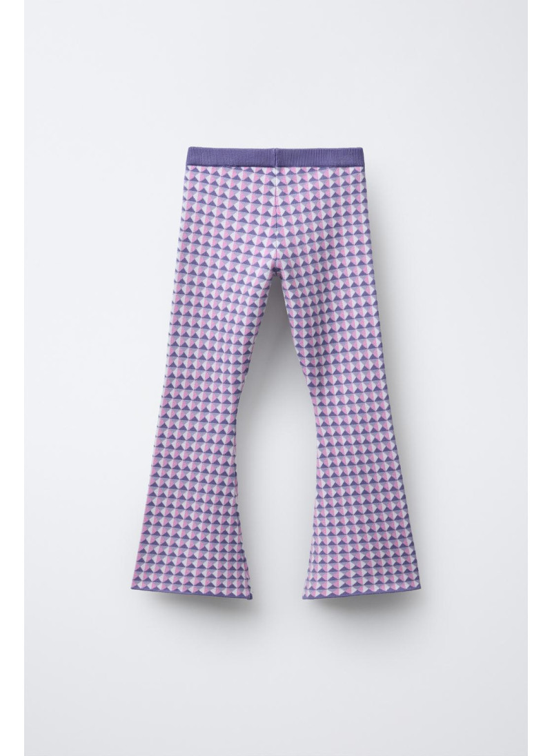 Брюки-клеш из жаккарда - коллекция лыжной одежды Брюки-клеш из жаккарда - коллекция лыжной одежды