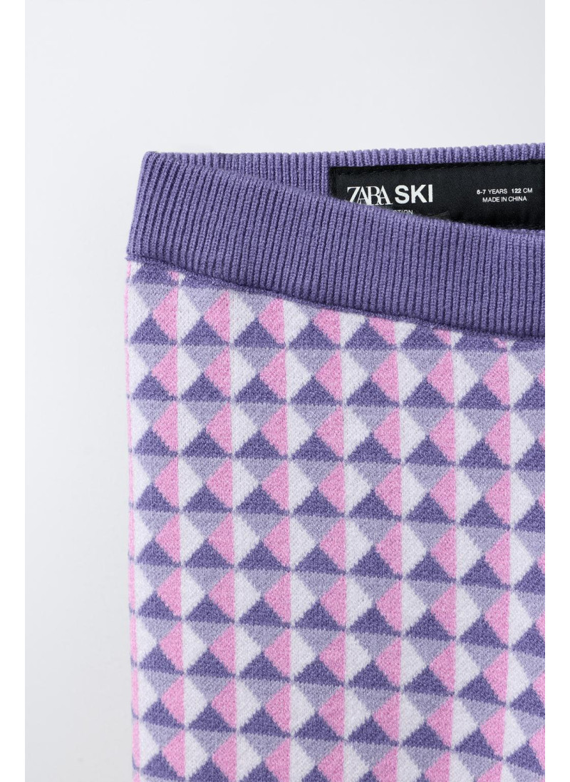 Брюки-клеш из жаккарда - коллекция лыжной одежды Брюки-клеш из жаккарда - коллекция лыжной одежды