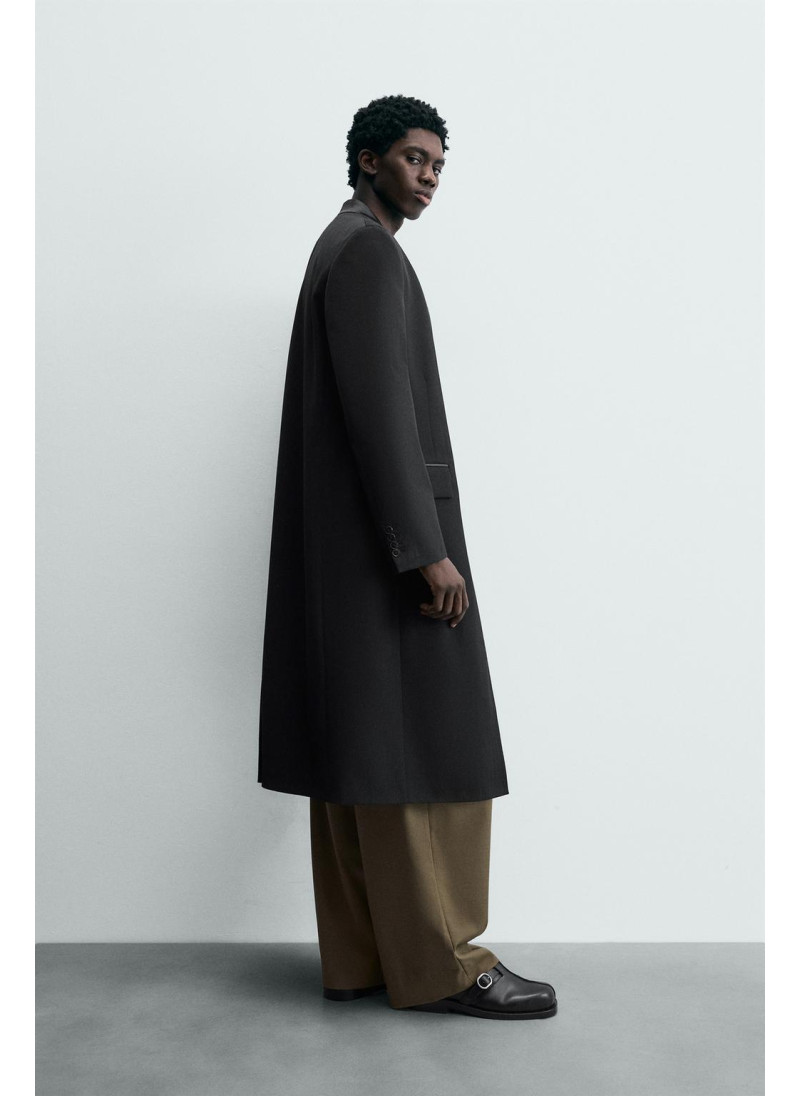 Пальто фрак в полоску из жаккарда - limited edition Пальто фрак в полоску из жаккарда - limited edition