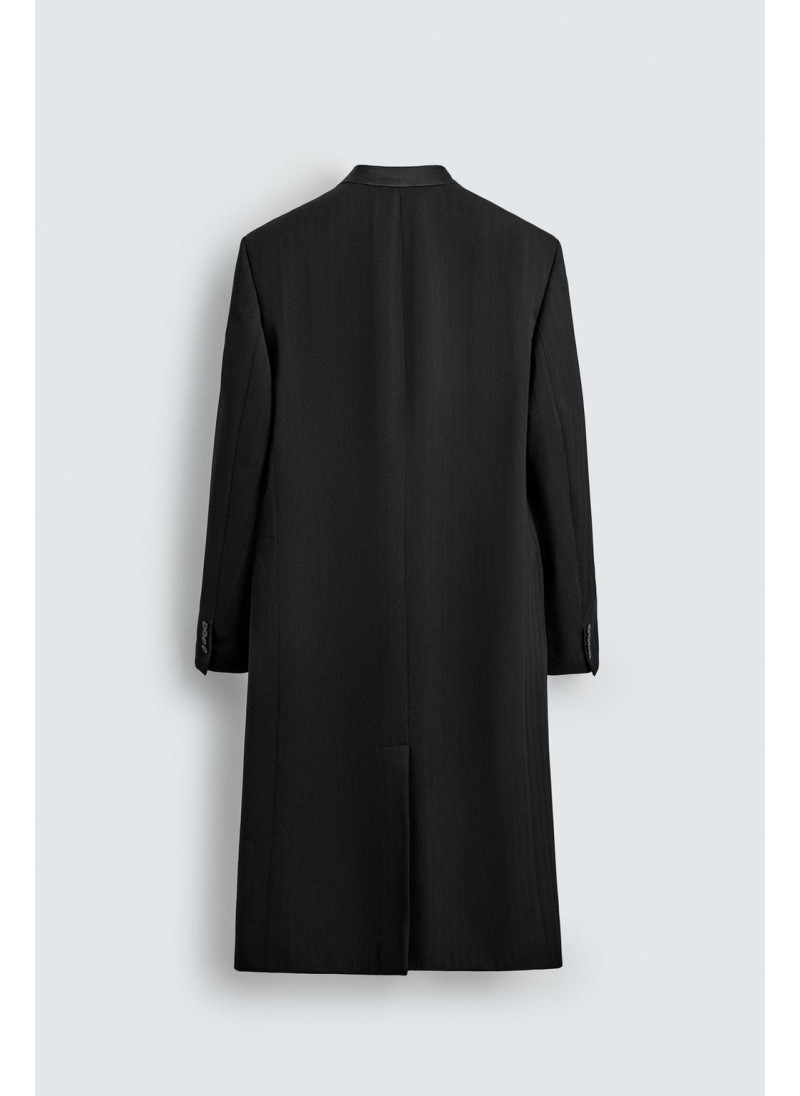 Пальто фрак в полоску из жаккарда - limited edition Пальто фрак в полоску из жаккарда - limited edition