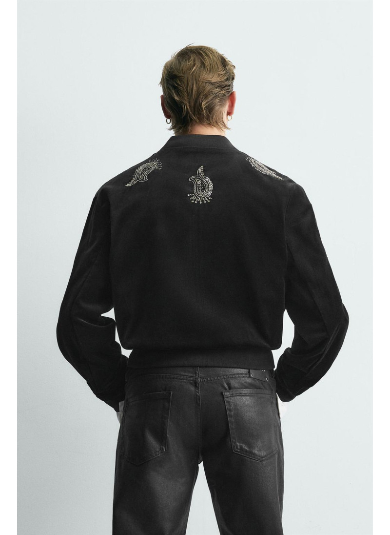 ВЕЛЬВЕТОВЫЙ БОМБЕР С ВЫШИВКОЙ – LIMITED EDITION ВЕЛЬВЕТОВЫЙ БОМБЕР С ВЫШИВКОЙ – LIMITED EDITION