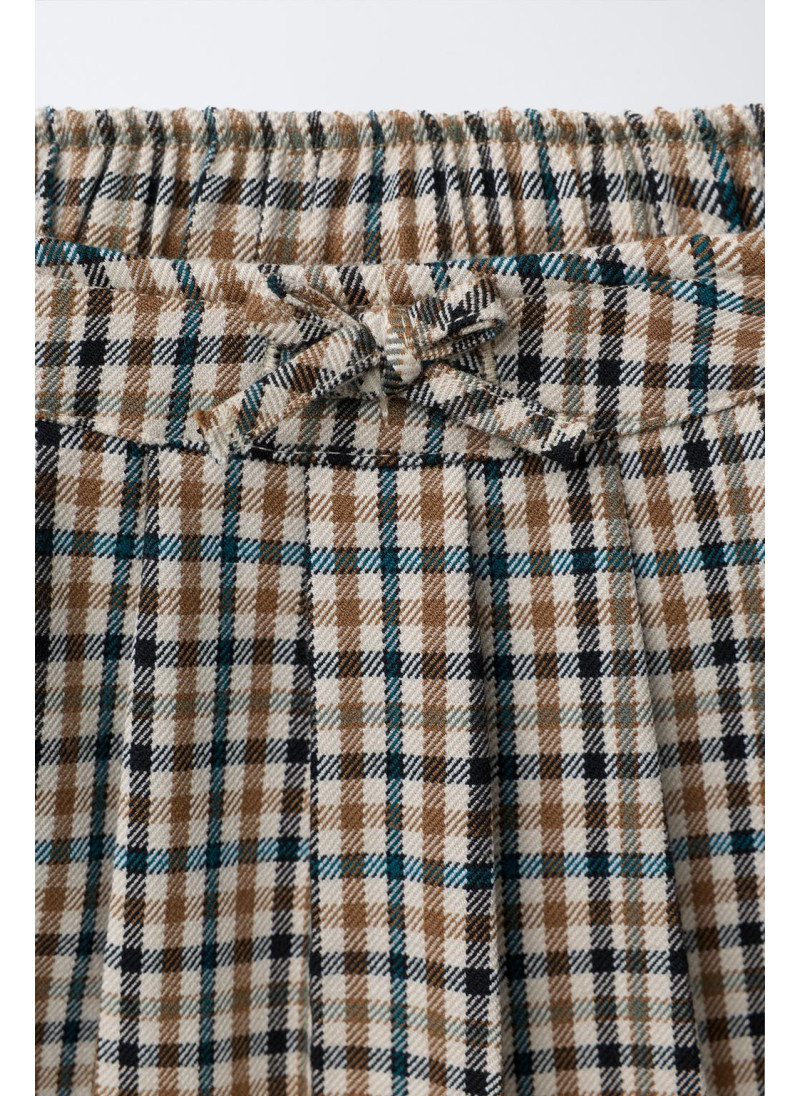 ЮБКА-ШОРТЫ В КЛЕТКУ СО СКЛАДКАМИ ЮБКА-ШОРТЫ В КЛЕТКУ СО СКЛАДКАМИ