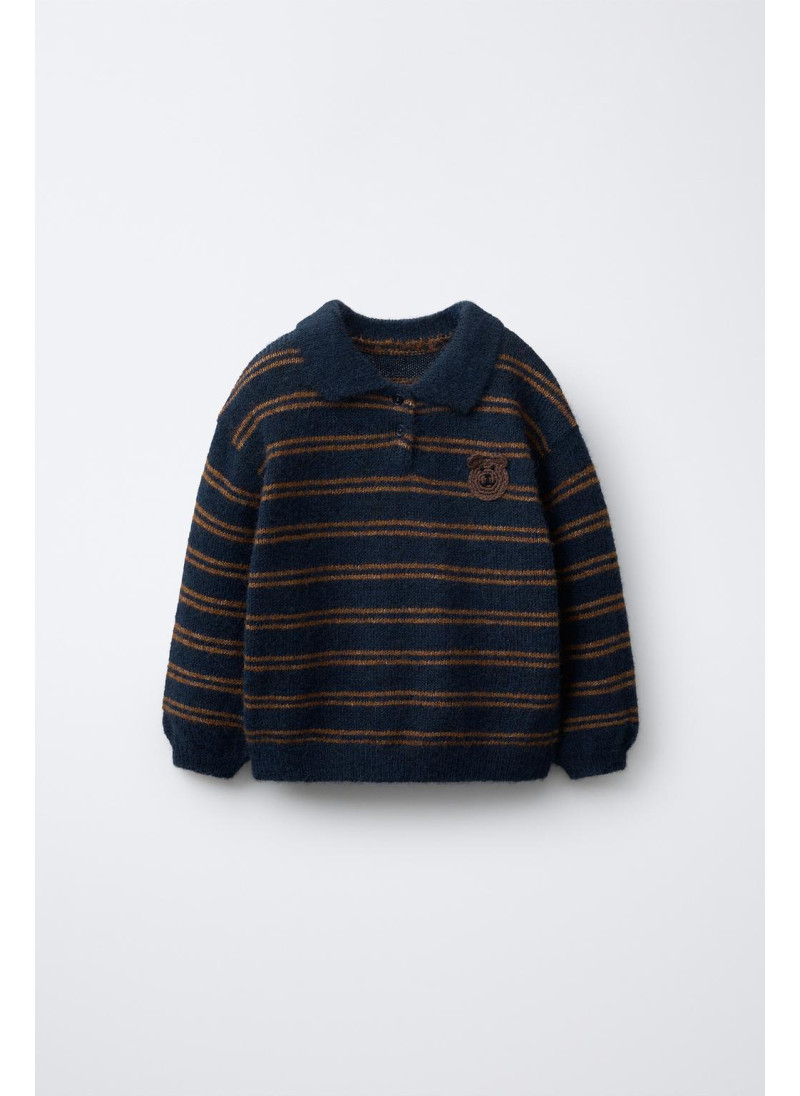 ВЯЗАНЫЙ ДЖЕМПЕР В ПОЛОСКУ С...