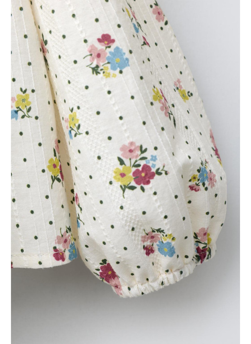 РУБАШКА С ЦВЕТОЧНЫМ ПРИНТОМ И КРУЖЕВОМ РУБАШКА С ЦВЕТОЧНЫМ ПРИНТОМ И КРУЖЕВОМ