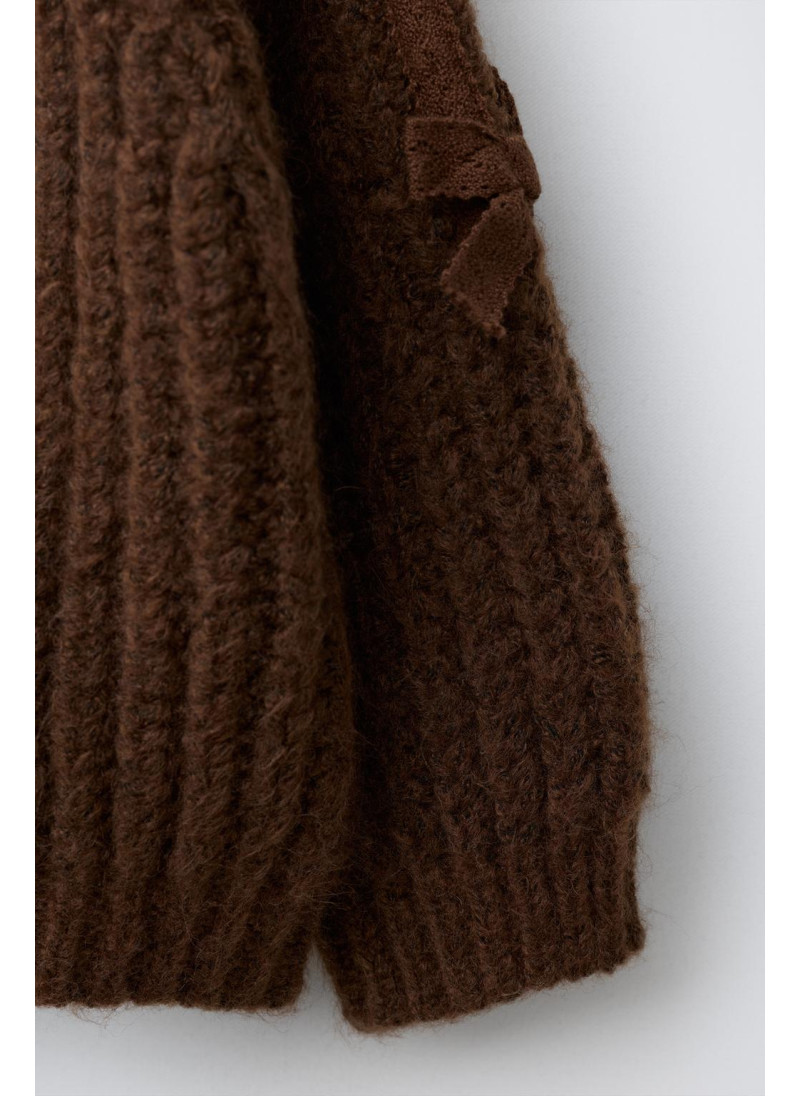 КАРДИГАН С БАНТАМИ И КРУЖЕВОМ КАРДИГАН С БАНТАМИ И КРУЖЕВОМ