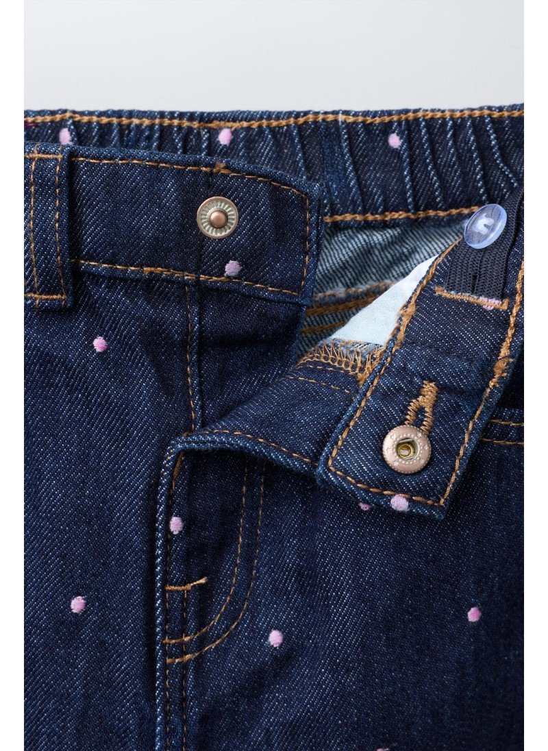 ДЖИНСЫ MOM FIT С ВЫШИВКОЙ ДЖИНСЫ MOM FIT С ВЫШИВКОЙ