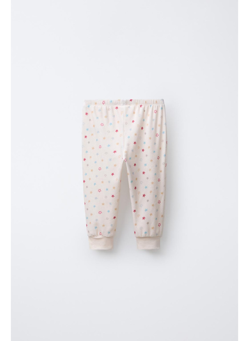 Пижама с двумя звездами из бархата на 2-6 лет Пижама с двумя звездами из бархата на 2-6 лет