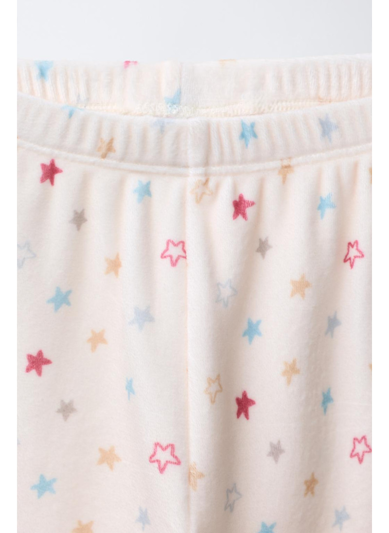 Пижама с двумя звездами из бархата на 2-6 лет Пижама с двумя звездами из бархата на 2-6 лет