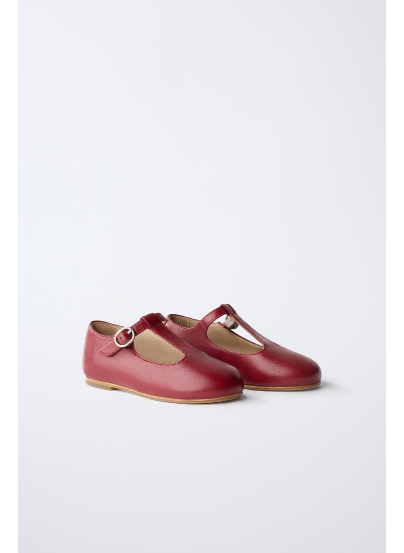 Туфли-балетки на t-образной застежке limited edition из кожи Туфли-балетки на t-образной застежке limited edition из кожи