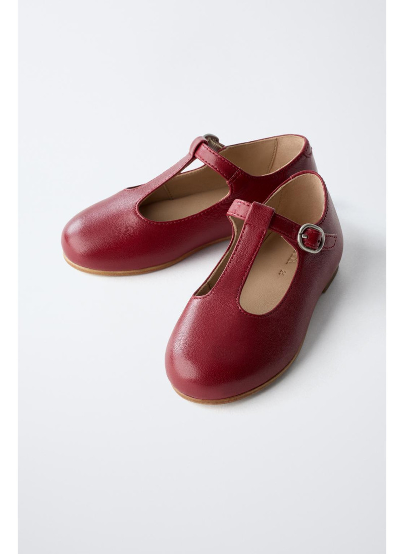 Туфли-балетки на t-образной застежке limited edition из кожи Туфли-балетки на t-образной застежке limited edition из кожи