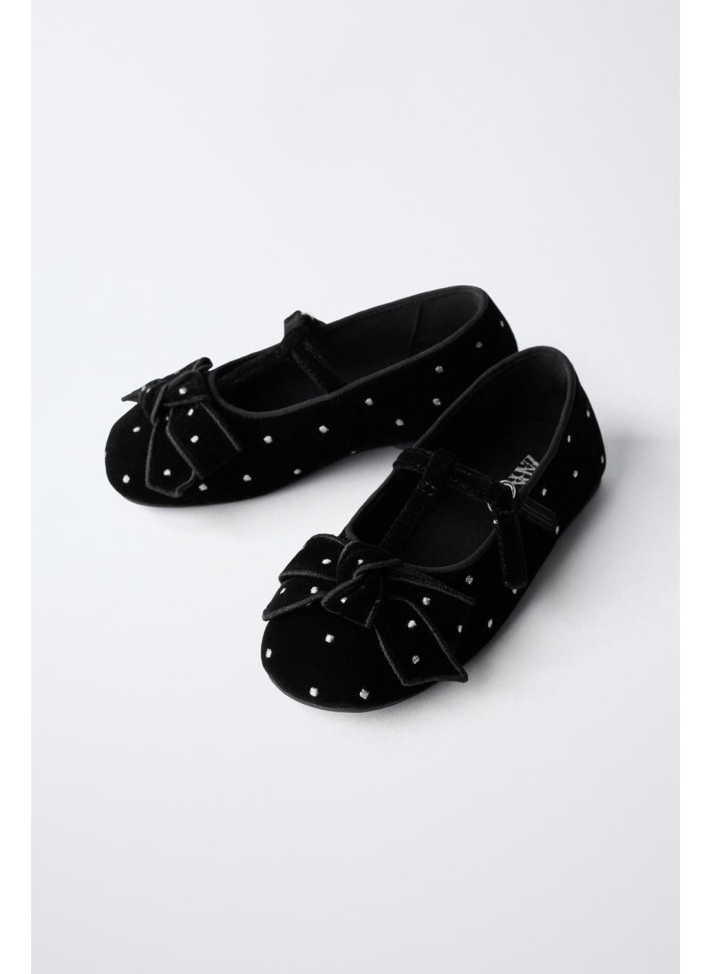 БАРХАТНЫЕ БАЛЕТКИ С БАНТОМ БАРХАТНЫЕ БАЛЕТКИ С БАНТОМ