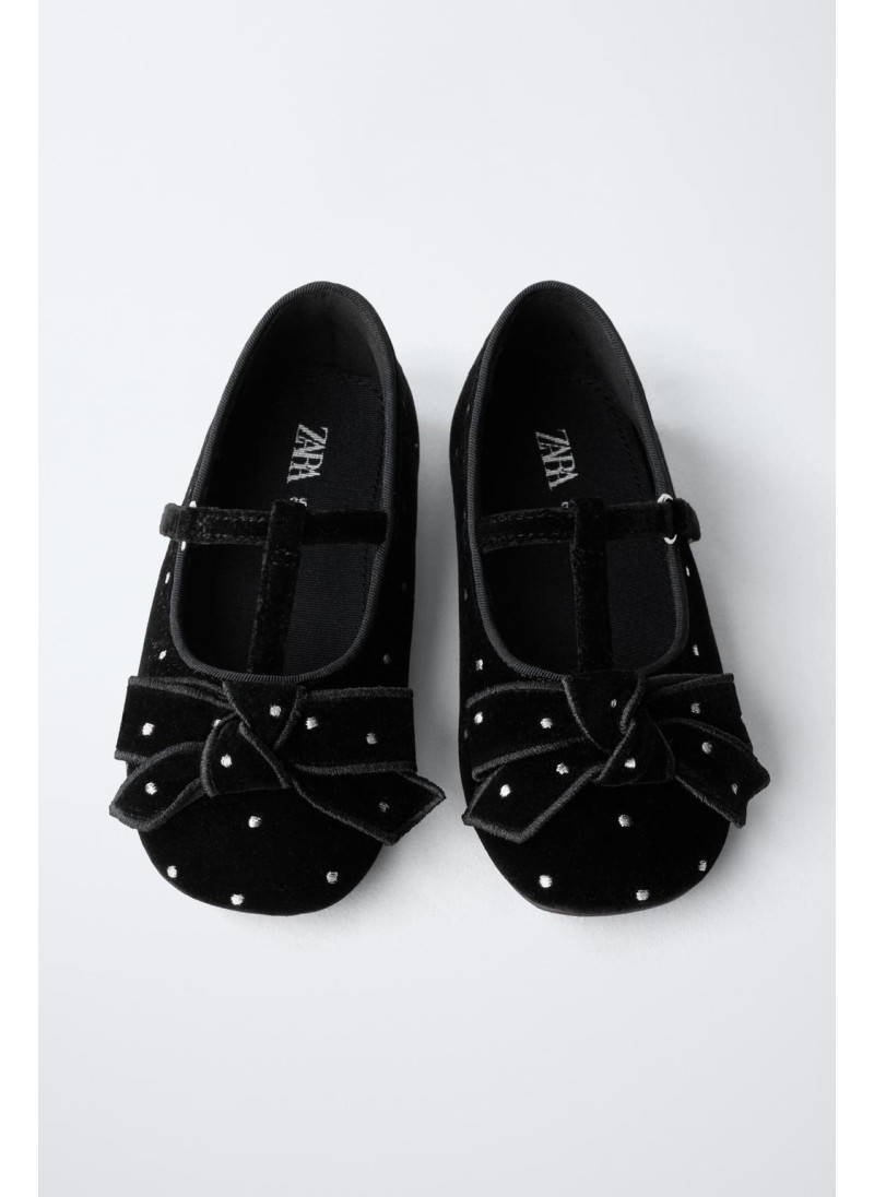 БАРХАТНЫЕ БАЛЕТКИ С БАНТОМ БАРХАТНЫЕ БАЛЕТКИ С БАНТОМ