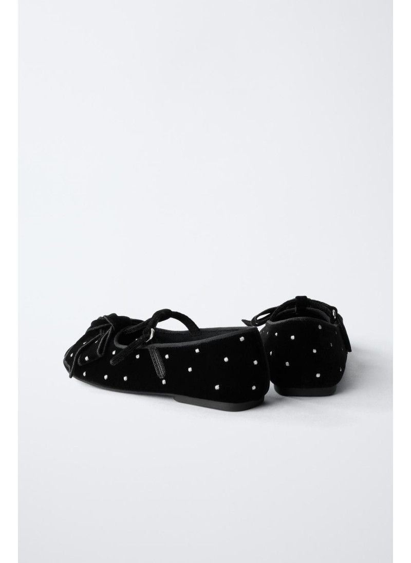 БАРХАТНЫЕ БАЛЕТКИ С БАНТОМ БАРХАТНЫЕ БАЛЕТКИ С БАНТОМ