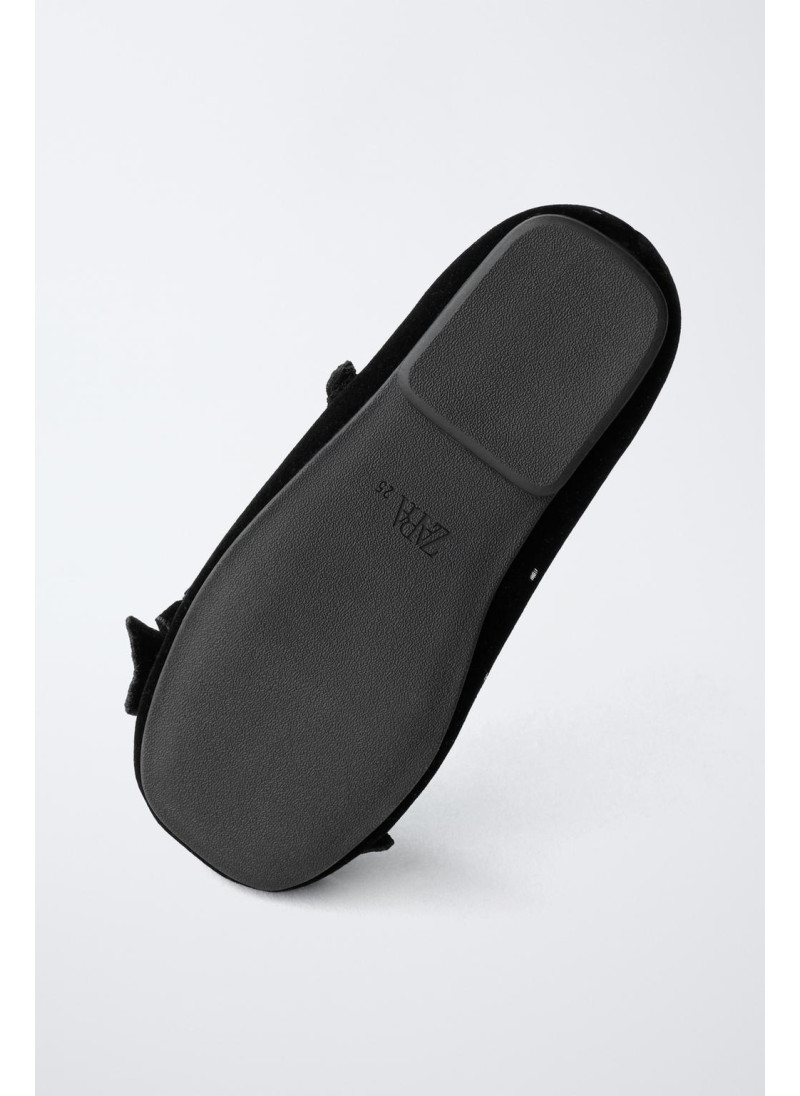 БАРХАТНЫЕ БАЛЕТКИ С БАНТОМ БАРХАТНЫЕ БАЛЕТКИ С БАНТОМ