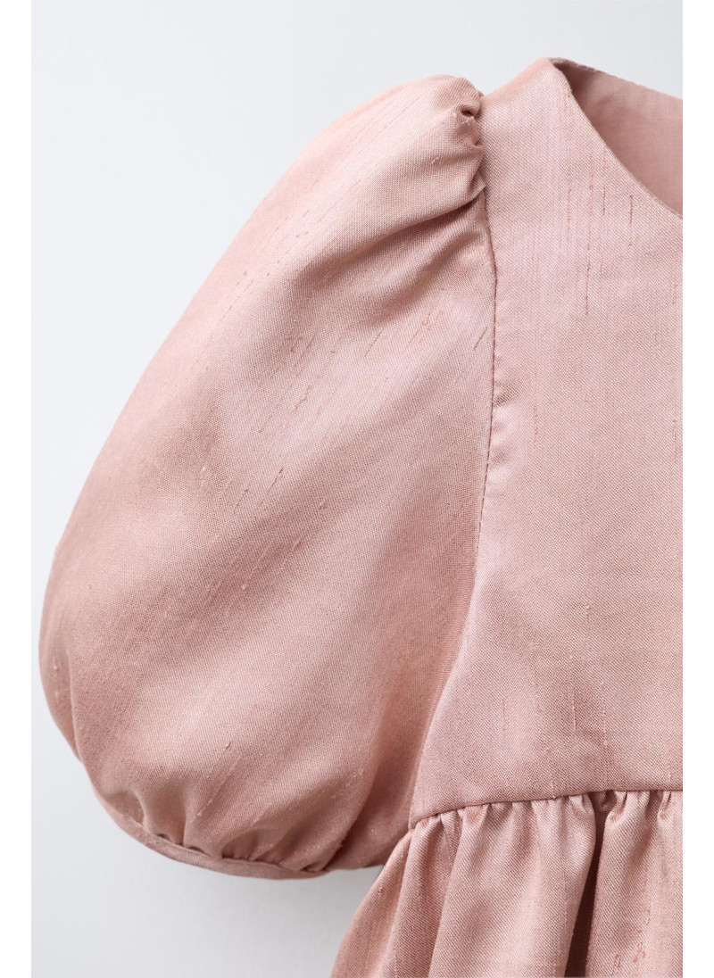 БЛЕСТЯЩЕЕ ПЛАТЬЕ С ОБЪЕМНЫМИ РУКАВАМИ БЛЕСТЯЩЕЕ ПЛАТЬЕ С ОБЪЕМНЫМИ РУКАВАМИ