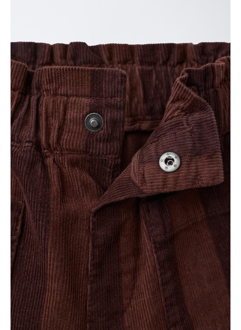 БРЮКИ В ПОЛОСКУ ИЗ ТОНКОГО ВЕЛЬВЕТА БРЮКИ В ПОЛОСКУ ИЗ ТОНКОГО ВЕЛЬВЕТА