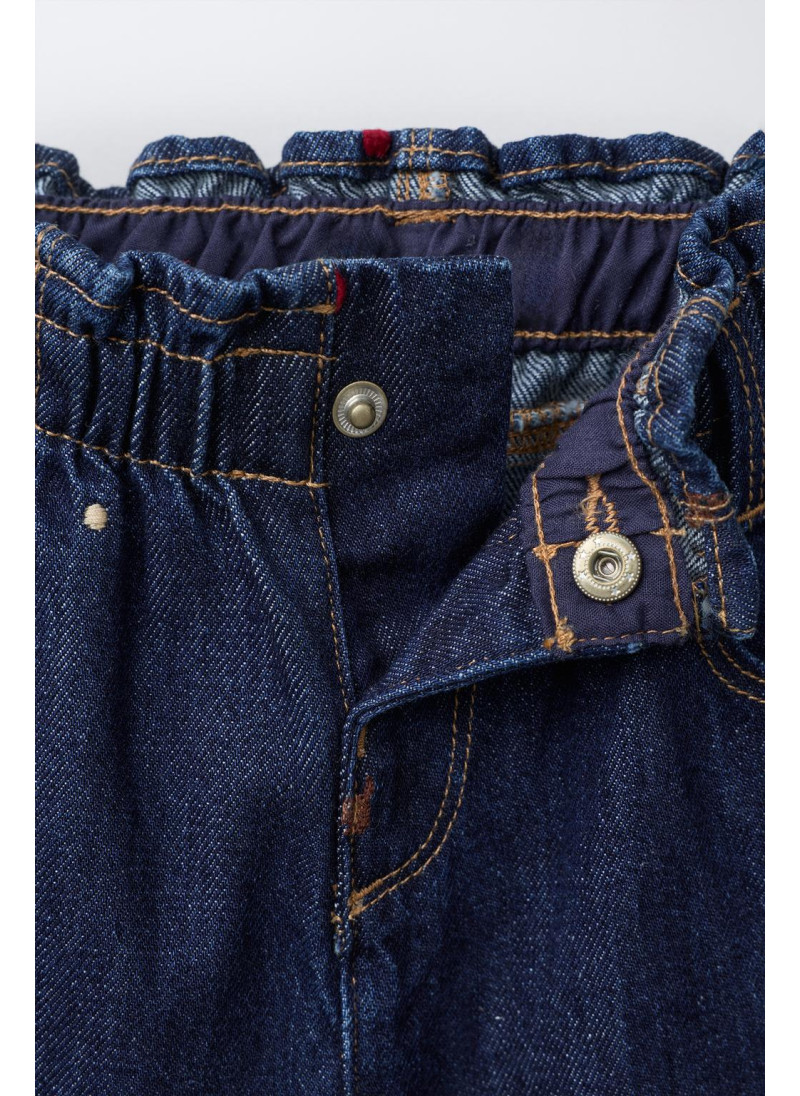 ДЖИНСЫ-КЮЛОТЫ С ВЫШИВКОЙ В ВИДЕ СОБАКИ ДЖИНСЫ-КЮЛОТЫ С ВЫШИВКОЙ В ВИДЕ СОБАКИ