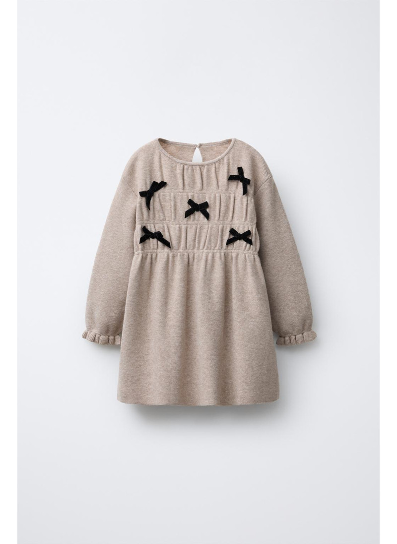 ТРИКОТАЖНОЕ ПЛАТЬЕ С БАНТА�...