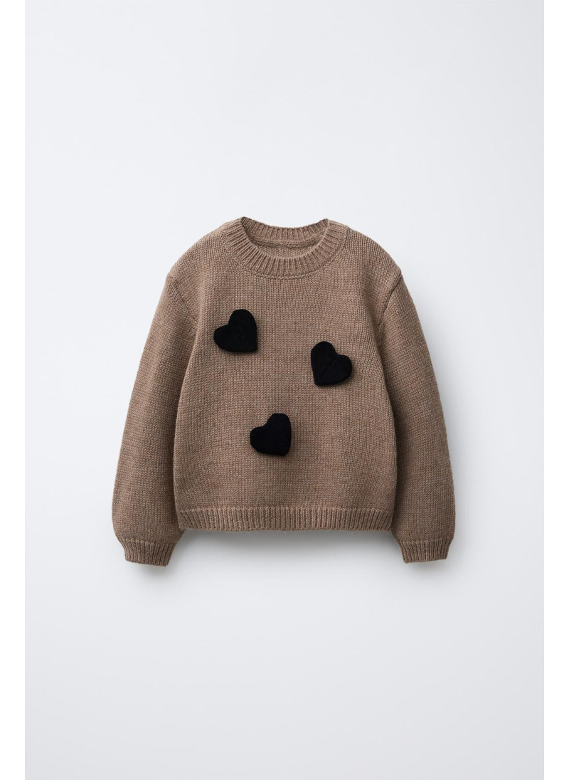 ВЯЗАНЫЙ ДЖЕМПЕР С КОНТРАСТ�...