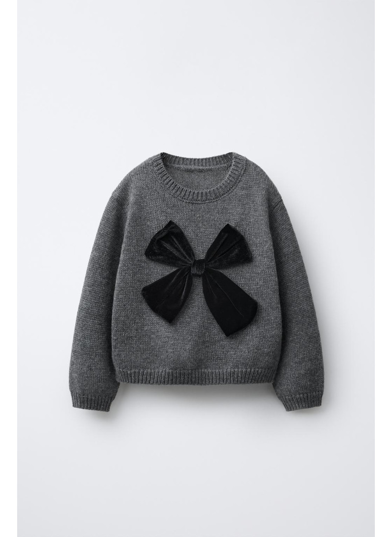 ТРИКОТАЖНЫЙ СВИТЕР С БАРХА�...