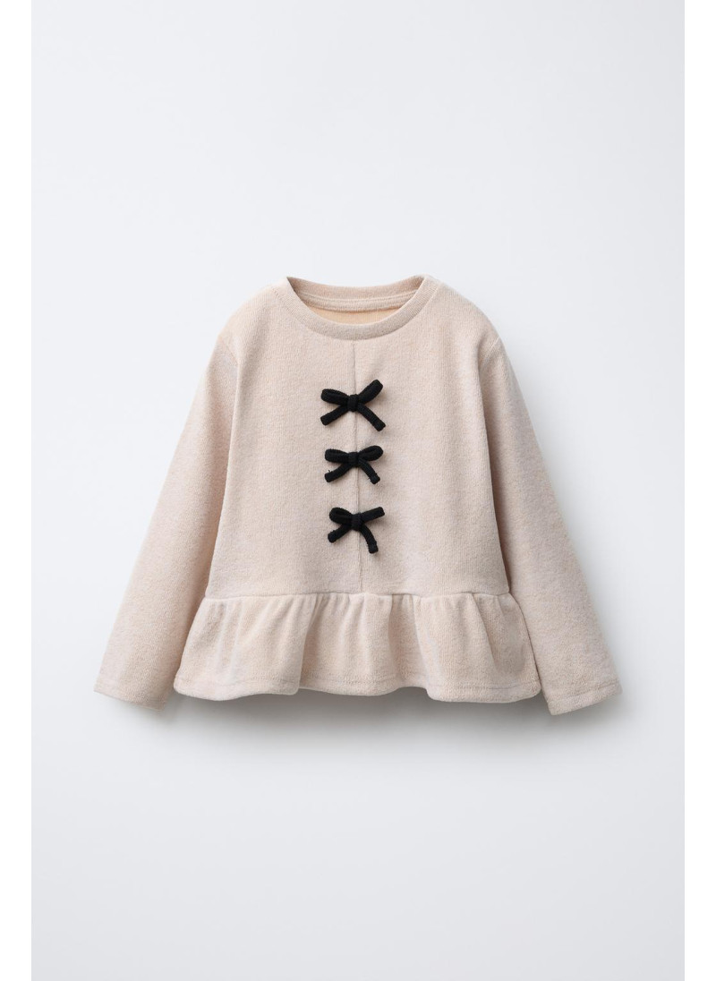 ЛОНГСЛИВ SOFT TOUCH С КОНТРАСТНЫМИ БАНТАМИ ЛОНГСЛИВ SOFT TOUCH С КОНТРАСТНЫМИ БАНТАМИ