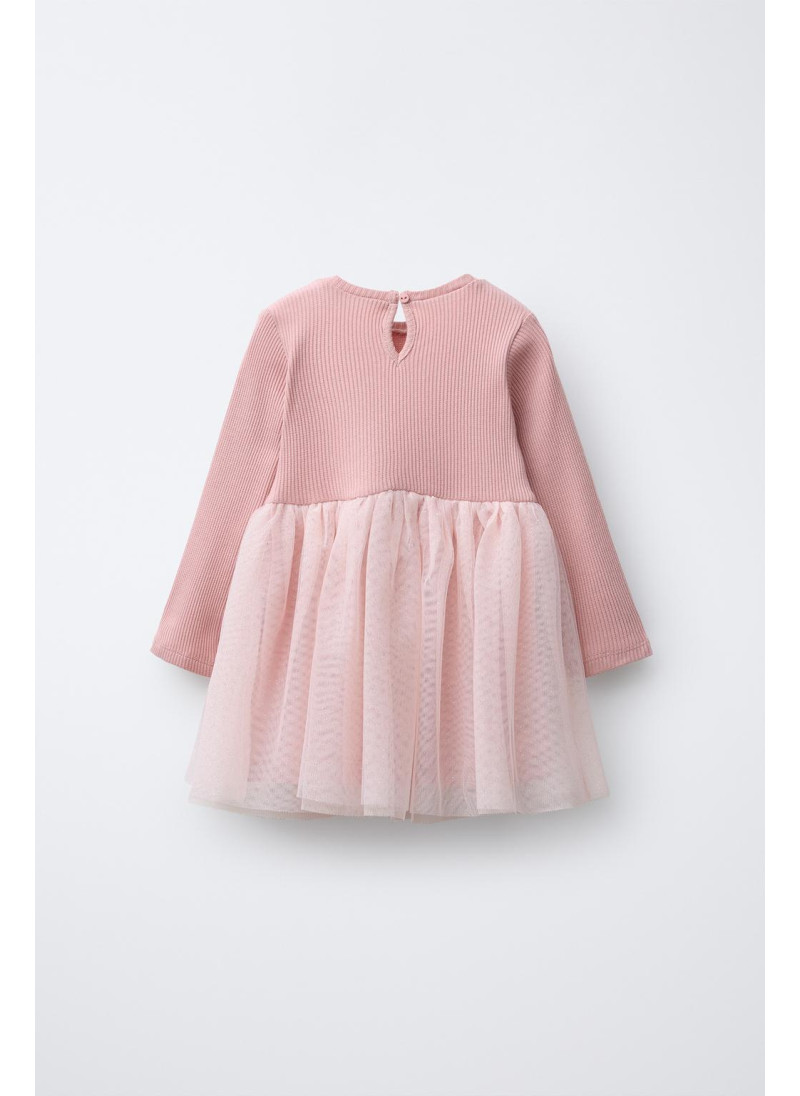 КОМБИНИРОВАННОЕ ПЛАТЬЕ ИЗ ТУЛЯ С БЛЁСТКАМИ КОМБИНИРОВАННОЕ ПЛАТЬЕ ИЗ ТУЛЯ С БЛЁСТКАМИ