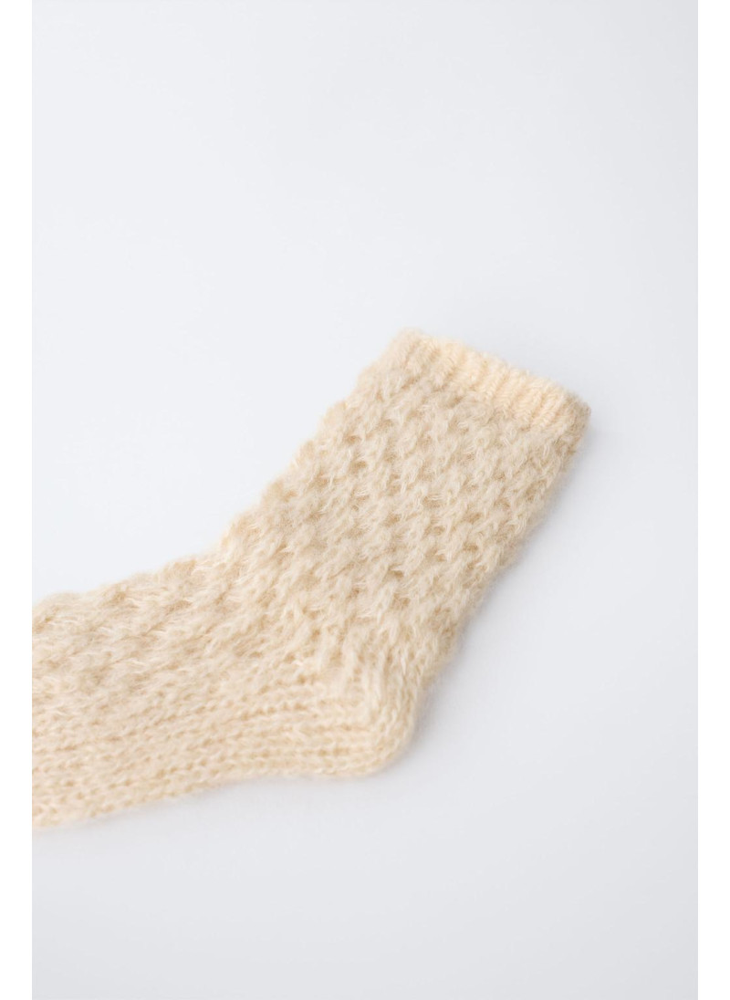 Носки из шерсти пастельно-розовые zara Носки из шерсти пастельно-розовые zara