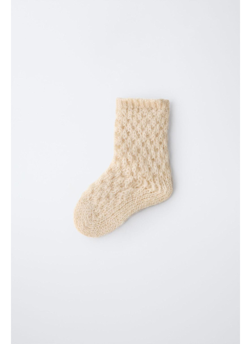 Носки из шерсти пастельно-розовые zara Носки из шерсти пастельно-розовые zara