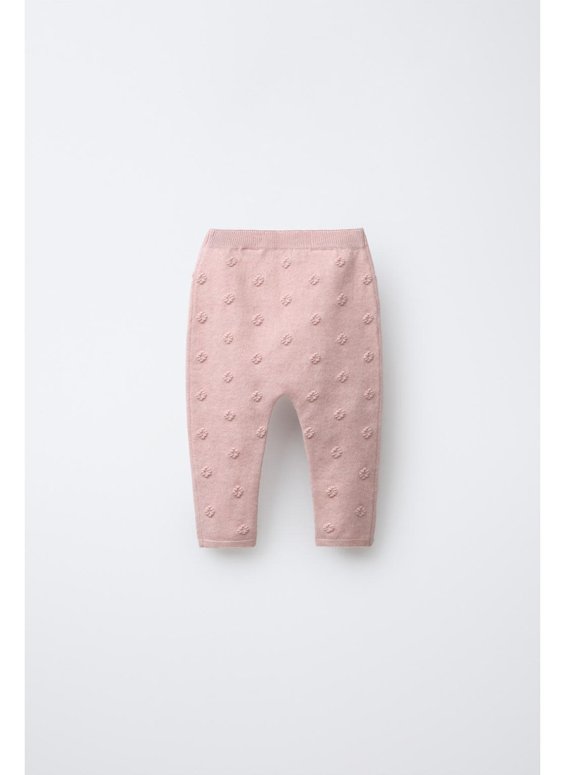 ЛЕГИНСЫ ИЗ ТРИКОТАЖА С ЦВЕТОЧНОЙ ВЫШИВКОЙ ЛЕГИНСЫ ИЗ ТРИКОТАЖА С ЦВЕТОЧНОЙ ВЫШИВКОЙ