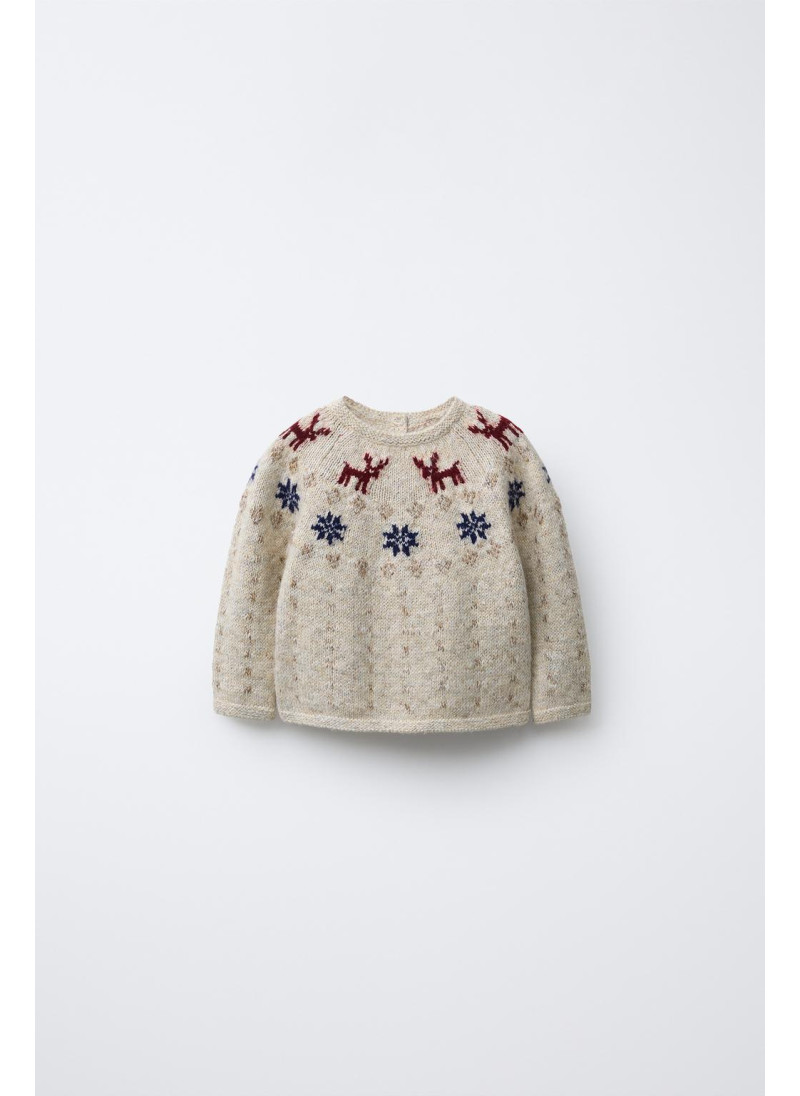 ВЯЗАНЫЙ СВИТЕР «ЗВЕЗДЫ И ОЛ...