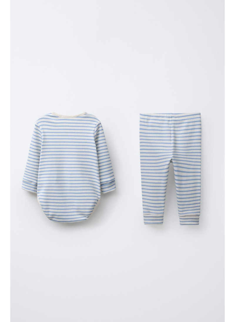 КОМПЛЕКТ БОДИ И ЛЕГИНСЫ В ПОЛОСКУ КОМПЛЕКТ БОДИ И ЛЕГИНСЫ В ПОЛОСКУ