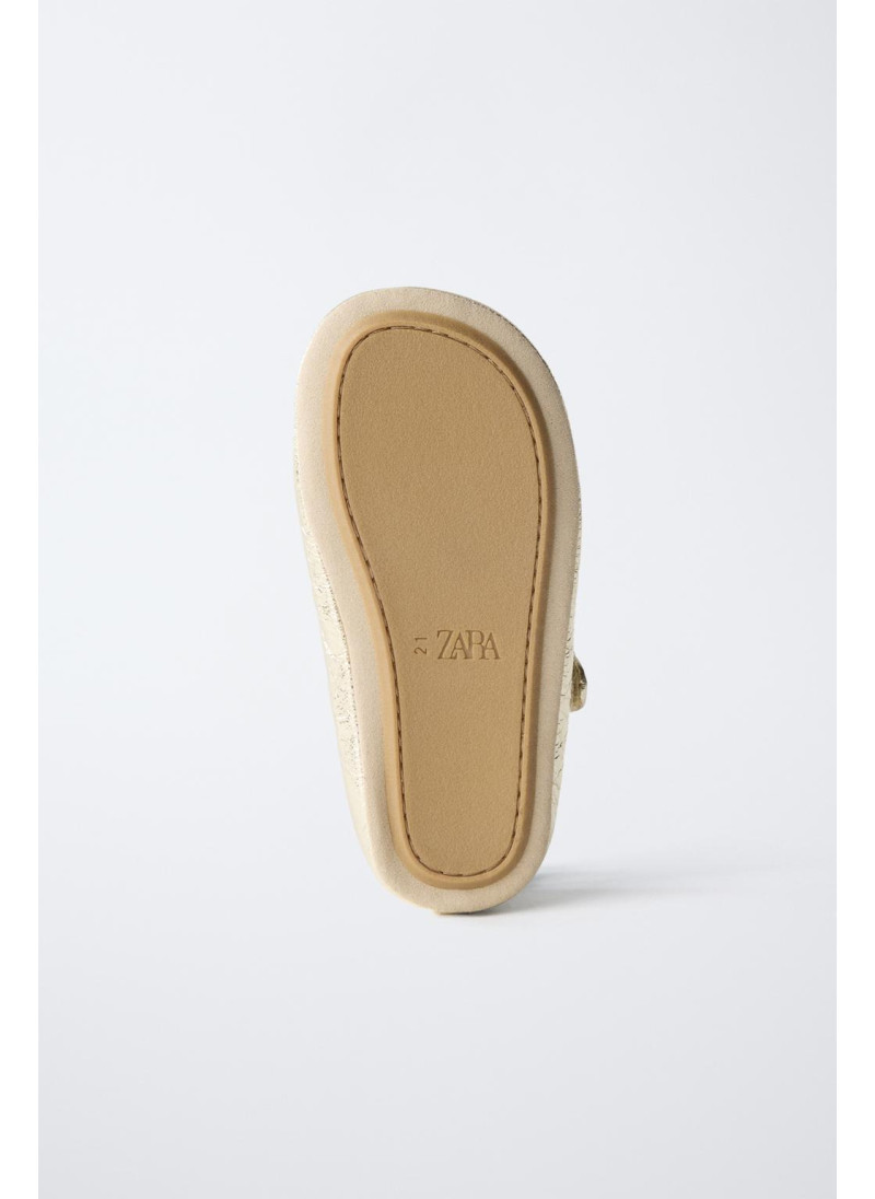 Балетки из металлизированной кожи Балетки из металлизированной кожи