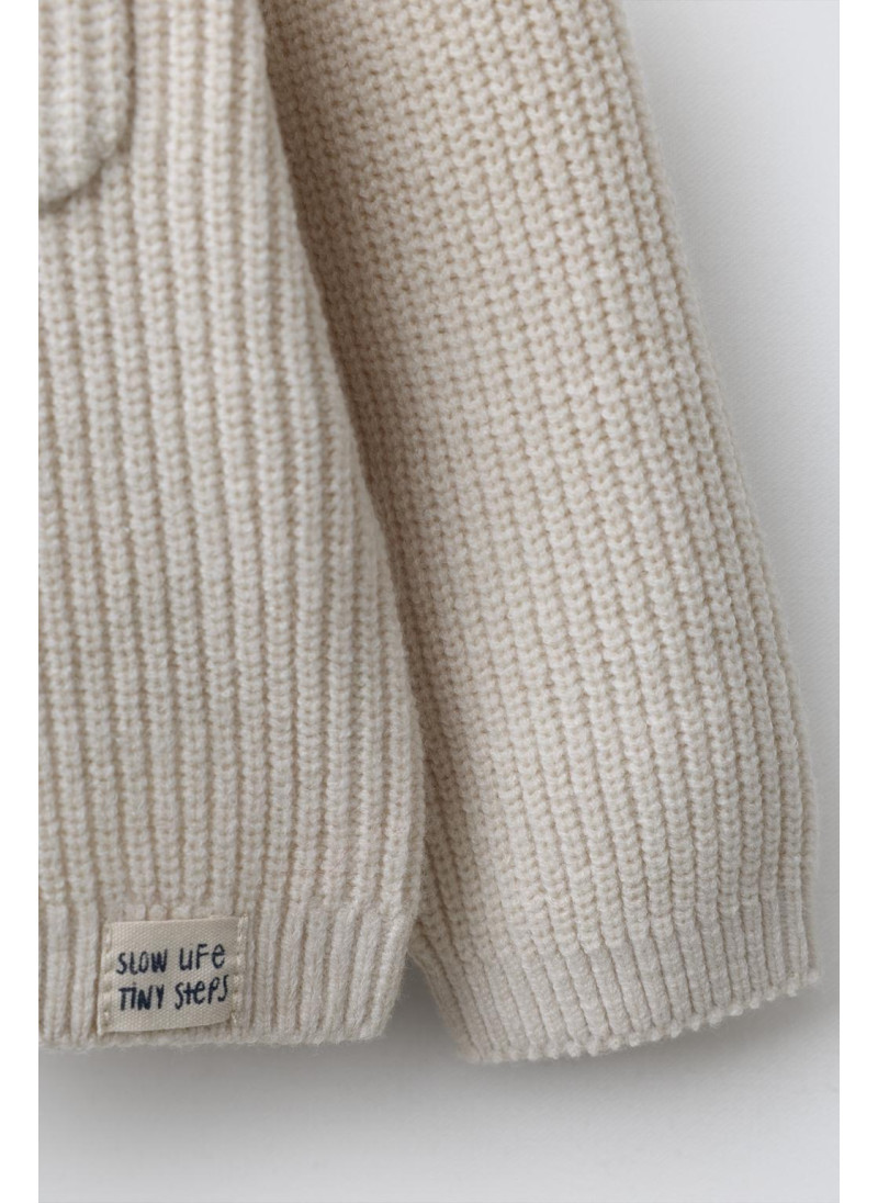 СВИТЕР ВЯЗАНЫЙ ЖЕМЧУЖНЫЙ КАРМАН СВИТЕР ВЯЗАНЫЙ ЖЕМЧУЖНЫЙ КАРМАН