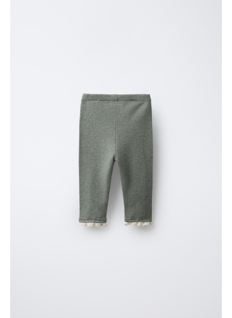 ТРИКОТАЖНЫЕ ЛЕГИНСЫ С КРУЖЕВОМ ТРИКОТАЖНЫЕ ЛЕГИНСЫ С КРУЖЕВОМ