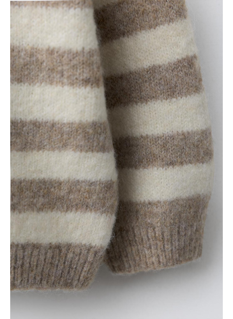 ВЯЗАНЫЙ СВИТЕР В ПОЛОСКУ ВЯЗАНЫЙ СВИТЕР В ПОЛОСКУ