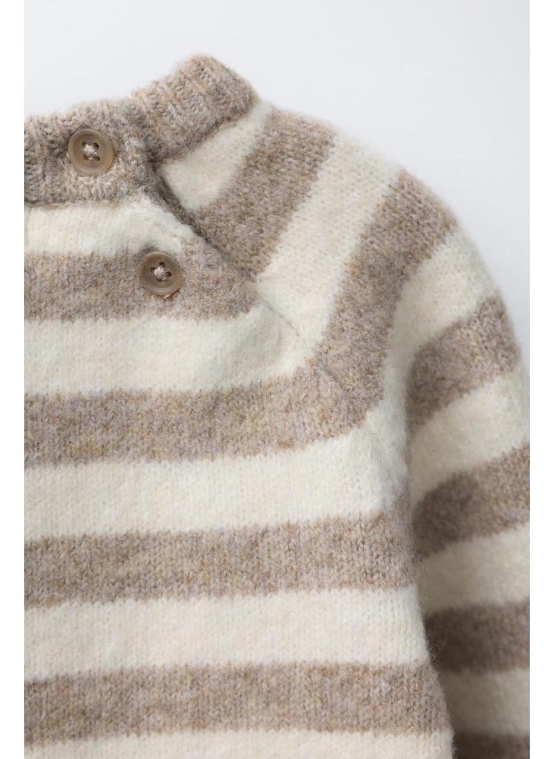 ВЯЗАНЫЙ СВИТЕР В ПОЛОСКУ ВЯЗАНЫЙ СВИТЕР В ПОЛОСКУ