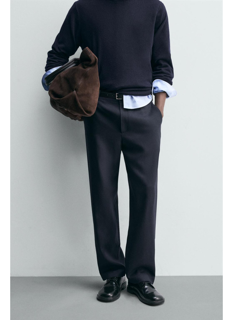 100% шерстяные брюки прямого кроя 100% шерстяные брюки прямого кроя
