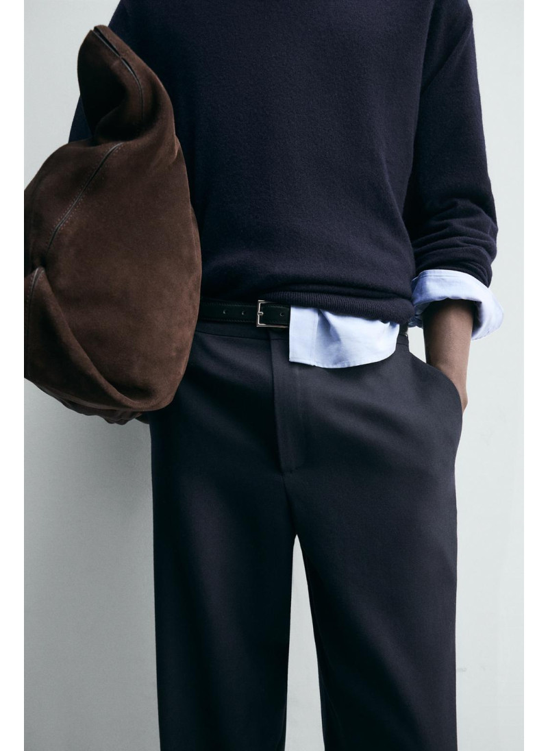 100% шерстяные брюки прямого кроя 100% шерстяные брюки прямого кроя