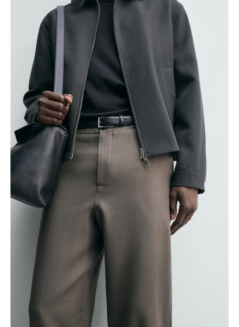 100% шерстяные брюки прямого кроя 100% шерстяные брюки прямого кроя