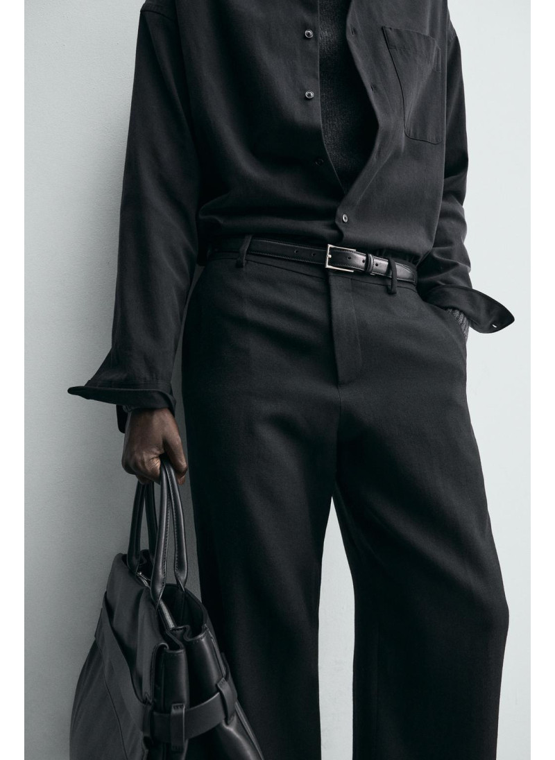 100% шерстяные брюки прямого кроя 100% шерстяные брюки прямого кроя