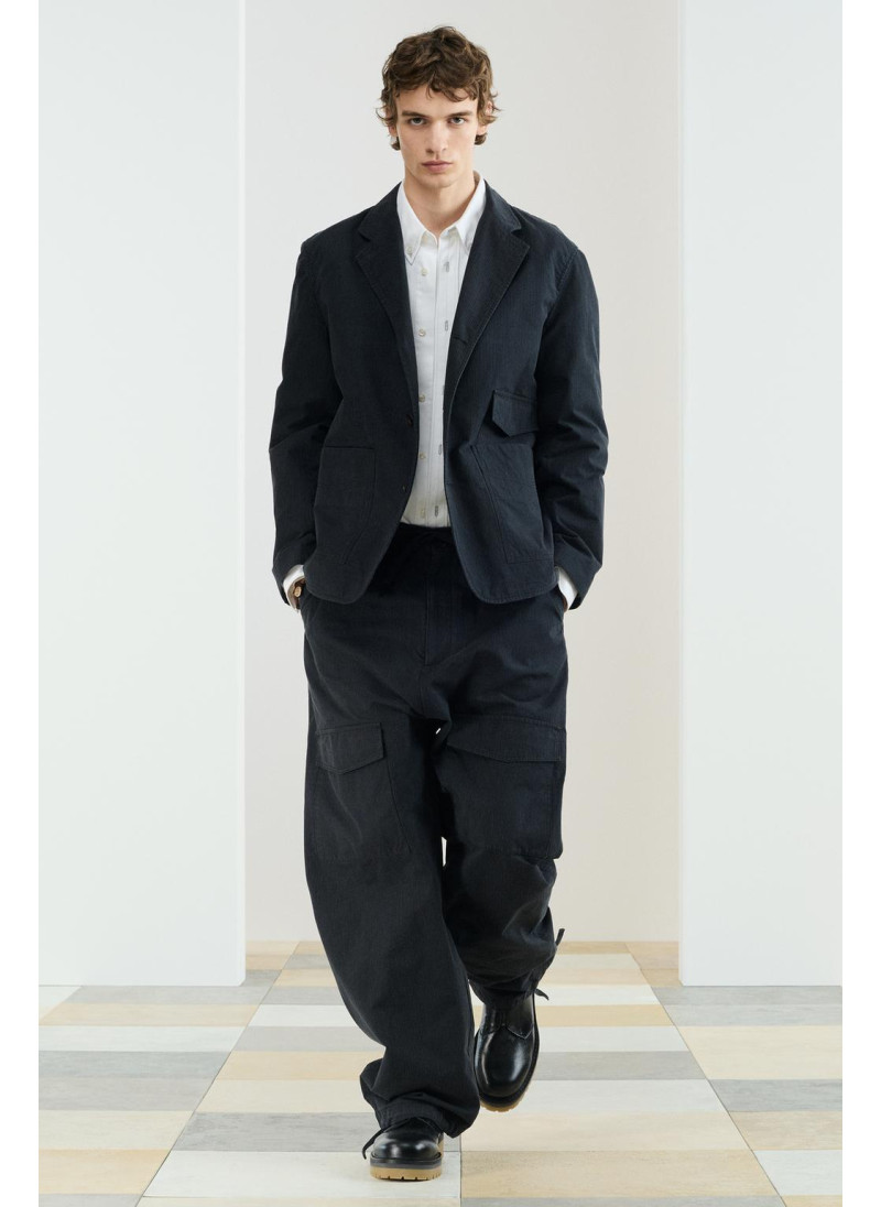 Брюки с принтом полосатой з...