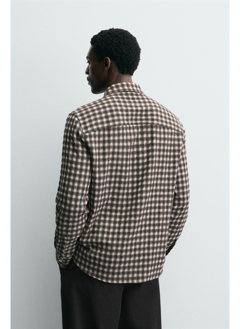 Рубашка в клетку с карманом Рубашка в клетку с карманом